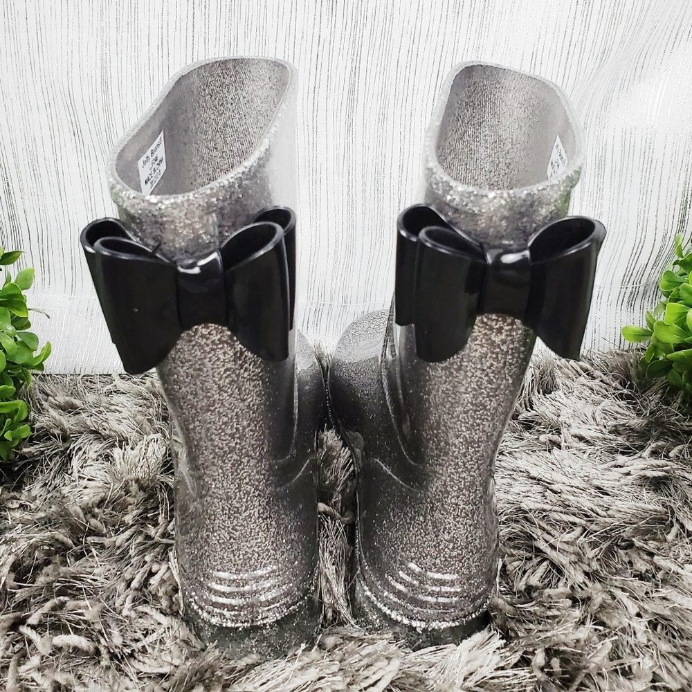 JELLY BEANS Silver Glitter Tradon Rain/Snow Boots - Picture 4 of 7